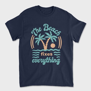 The Beach Fixes Everything, Unisex Men's T-Shirt