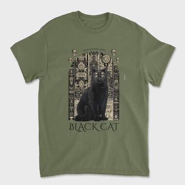 The Black Cat, Unisex Men's T-Shirt