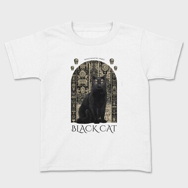 The Black Cat, Kids' T-Shirt