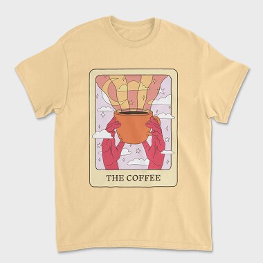 The Coffee Tarot Card, Unisex Men's T-Shirt