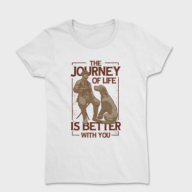 The Journey of Life Dog, Women's T-Shirt