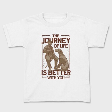 The Journey of Life Dog, Kids' T-Shirt