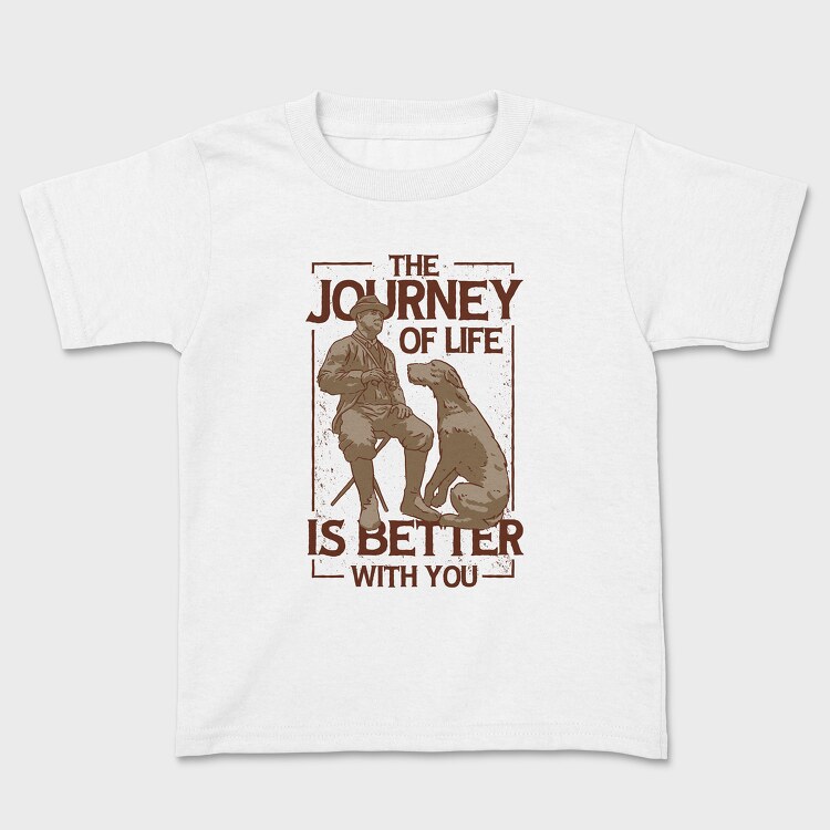 The Journey of Life Dog, Kids' T-Shirt
