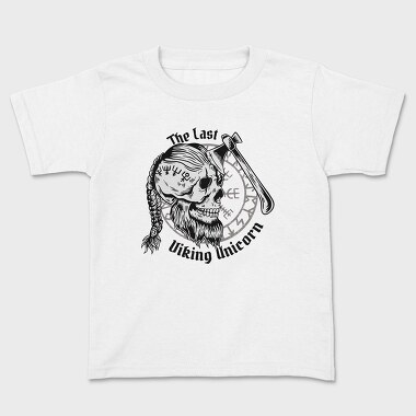 The Last Viking Unicorn, Kids' T-Shirt
