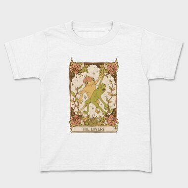The Lovers Frog Tarot Card, Kids' T-Shirt
