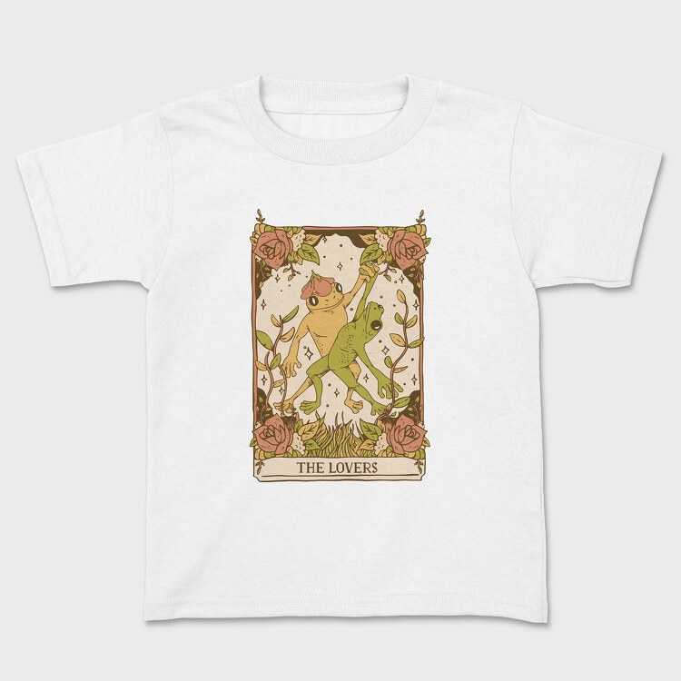 The Lovers Frog Tarot Card, Kids' T-Shirt