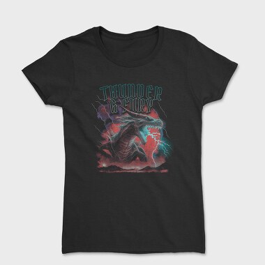 Thunder and Fury Dragon, Women's T-Shirt