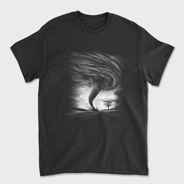 Tornado Monochrome, Unisex Men's T-Shirt