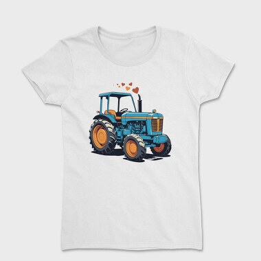Tractor Cartoon Love, Women's T-Shirt