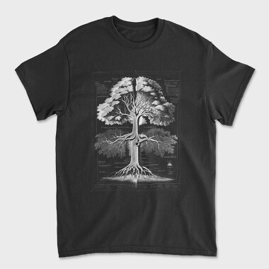 Tree Draw, Unisex Men's T-Shirt