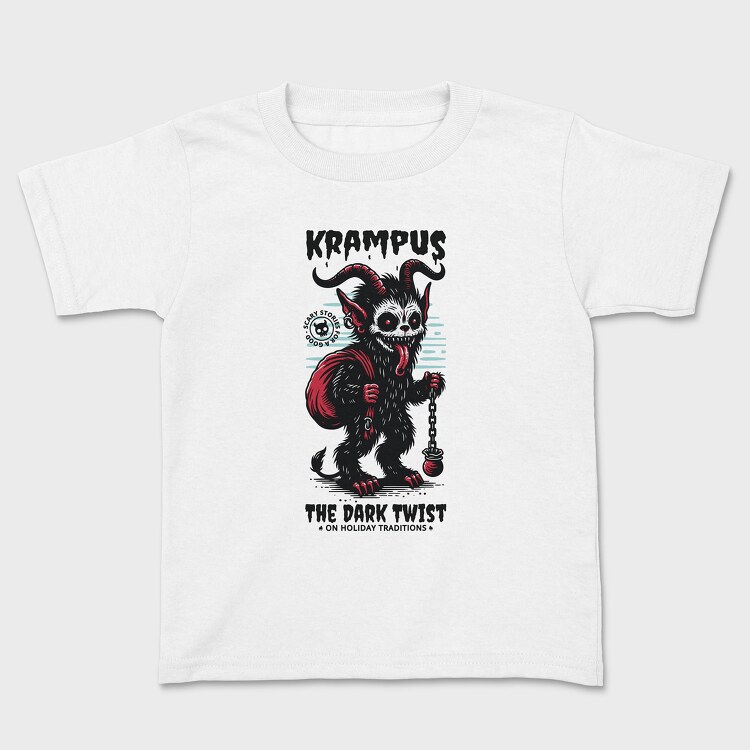 Trend the Dark Twist Krampus, Kids' T-Shirt