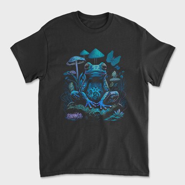 Trippy Frog Mushroom, Unisex Men's T-Shirt