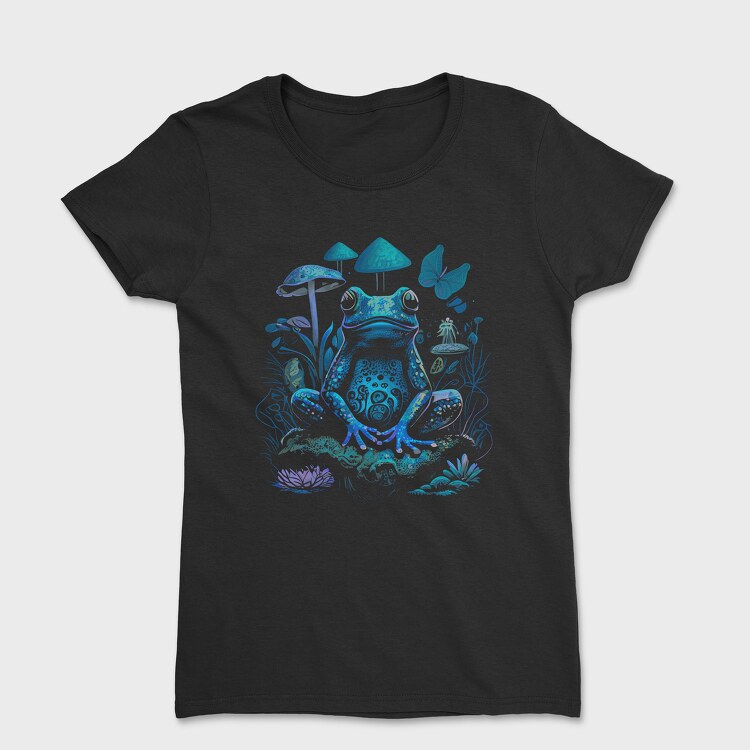 Trippy Frog Mushroom, Дамска Тениска