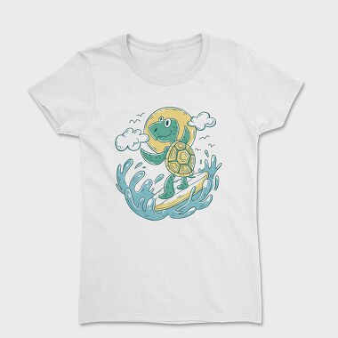 Turtle Surfing, Women's T-Shirt
