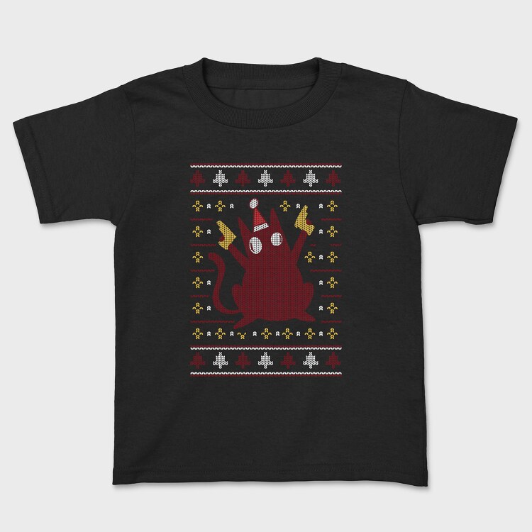 Ugly Sweater Cat, Kids' T-Shirt