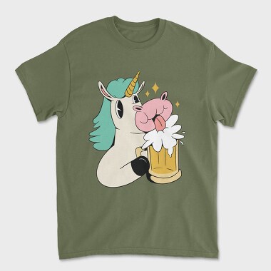 Unicorn Beer, Unisex Men's T-Shirt