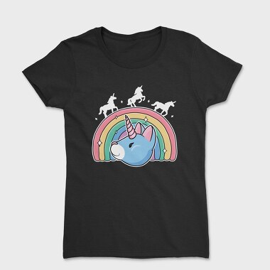 Unicorn Cat Rainbow, Women's T-Shirt