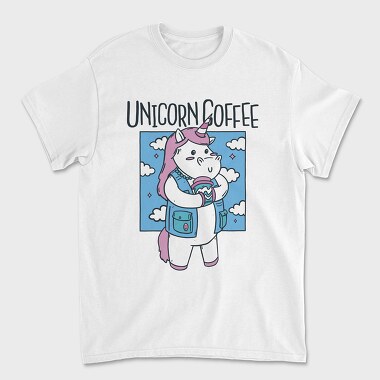 Unicorn Coffee, Unisex Men's T-Shirt