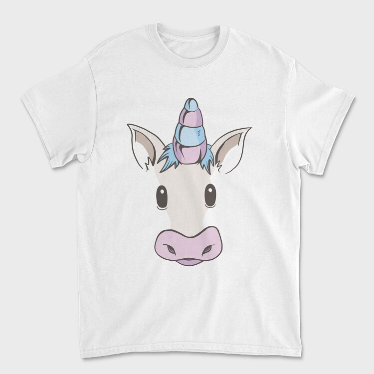 Unicorn Face, Unisex Men's T-Shirt
