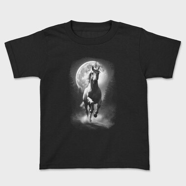 Unicorn Monochrome, Kids' T-Shirt