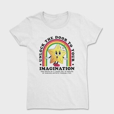Unlock Thee Door to Your Imagination, Women's T-Shirt