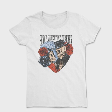 Valentine Skulls, Women's T-Shirt
