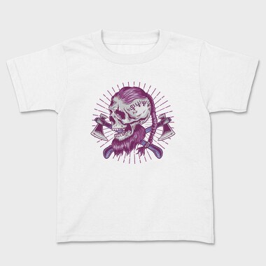 Viking Skull 4, Kids' T-Shirt