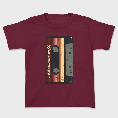 Vintage Cassette Legendary Mix, Kids' T-Shirt
