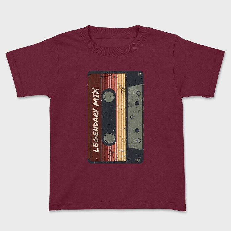 Vintage Cassette Legendary Mix, Kids' T-Shirt