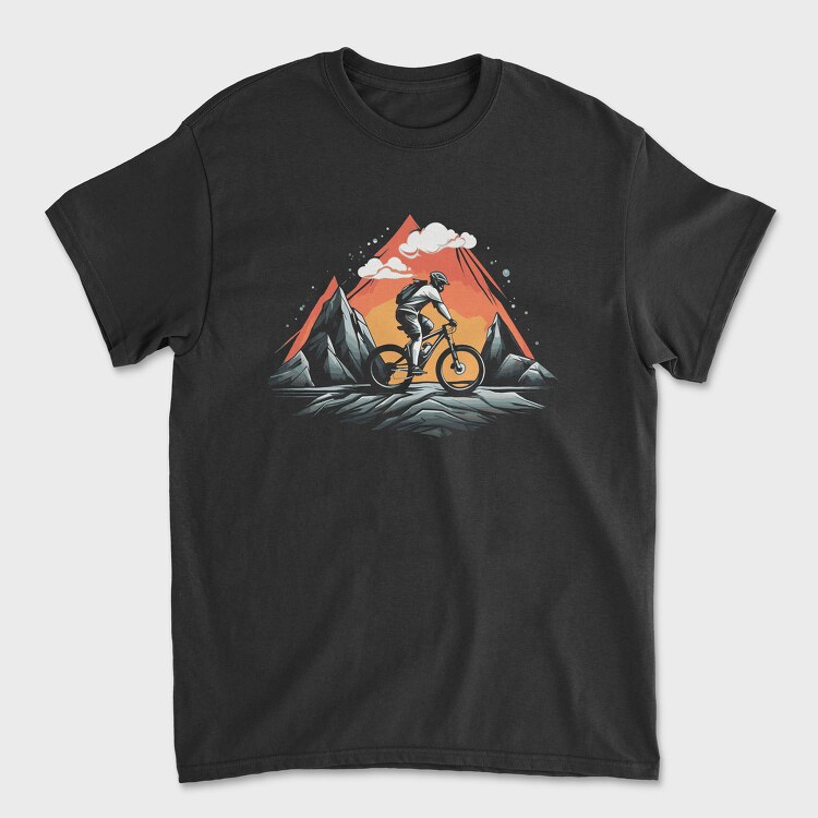 Vintage Mountain Bike, Унисекс Мъжка Тениска