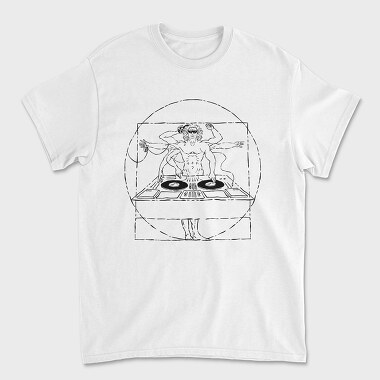 Vitruvian Dj, Unisex Men's T-Shirt