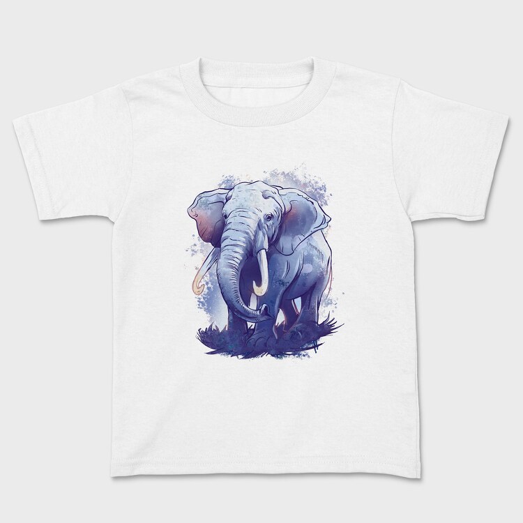 Watercolor Elephant, Детска Тениска