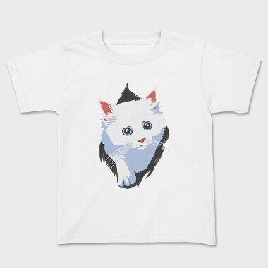 White Cat Box, Kids' T-Shirt