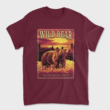 Wild Bear Forest, Unisex Men's T-Shirt