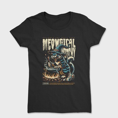 Witch Cat 2, Women's T-Shirt