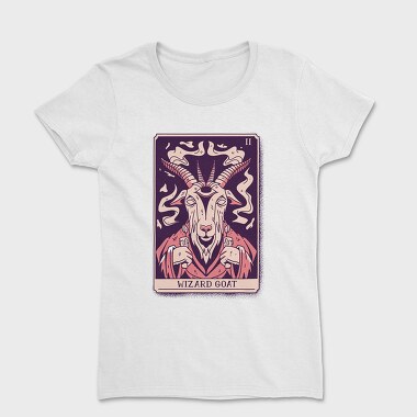 Wizard Goat Tarot Card, Women's T-Shirt
