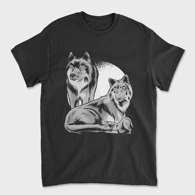Wolf Family, Unisex Men's T-Shirt