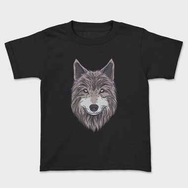 Wolf Portrait 1, Kids' T-Shirt