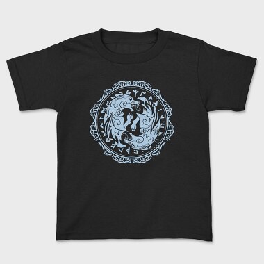 Wolf Viking Runes, Kids' T-Shirt