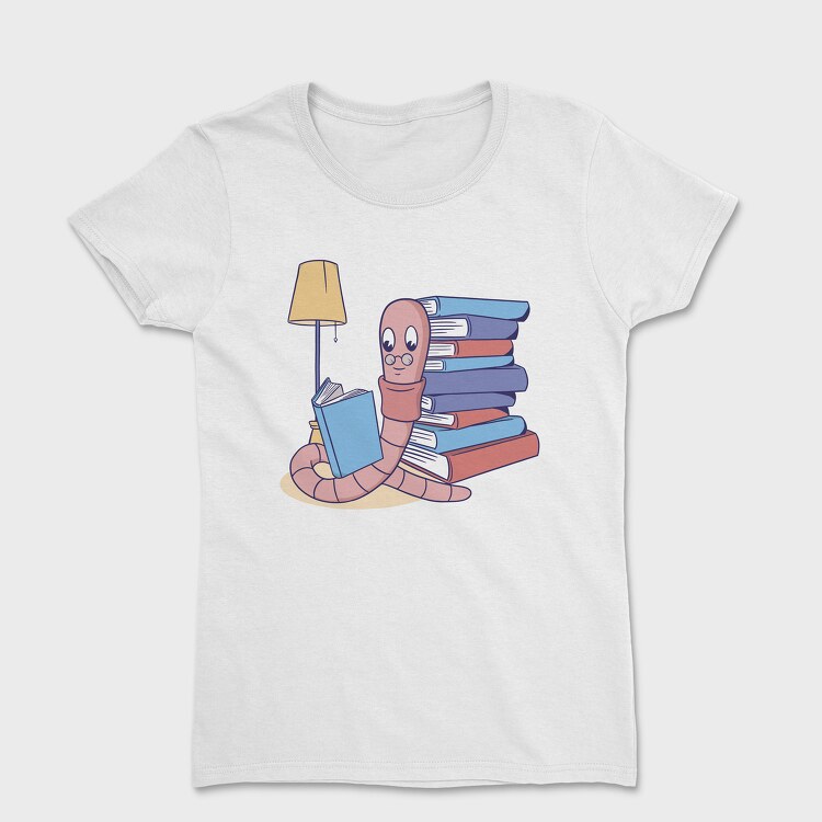 Worm Book, Women's T-Shirt