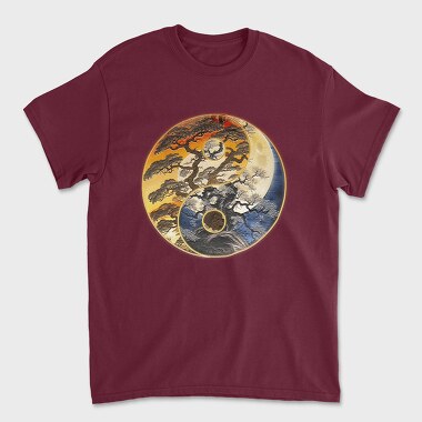 Yingyang Tree of Life, Unisex Men's T-Shirt