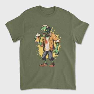 Zombie Beer, Unisex Men's T-Shirt