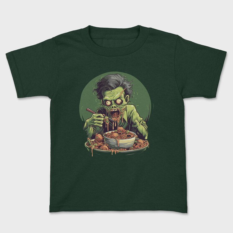 Zombie Eating, Kids' T-Shirt