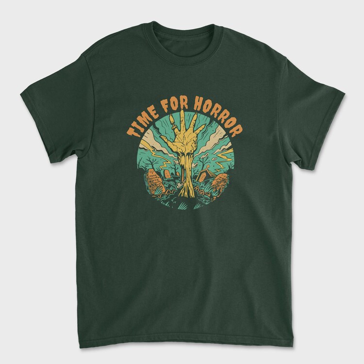 Zombie Hand Time for Horror, Unisex Men's T-Shirt