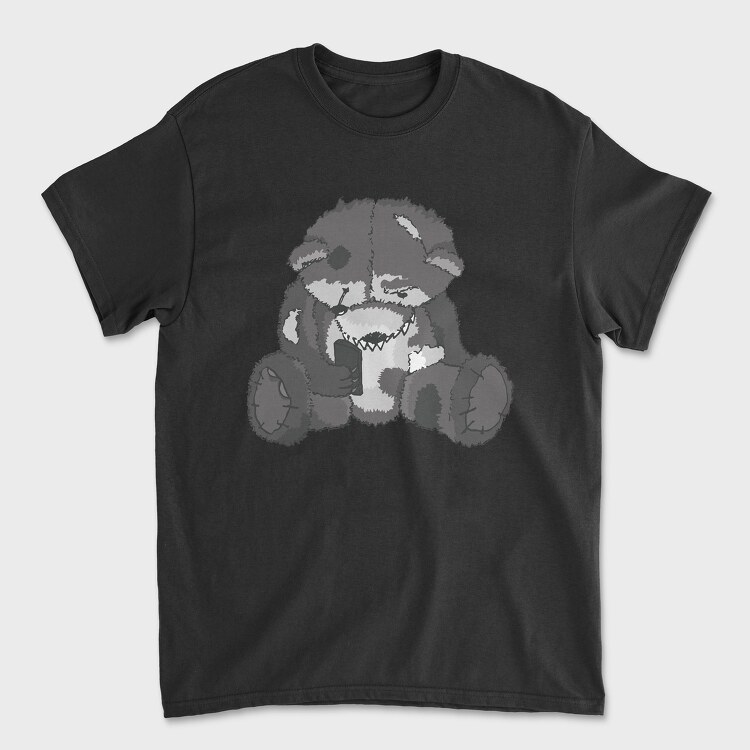 Zombie Teddy Bear 2, Unisex Men's T-Shirt