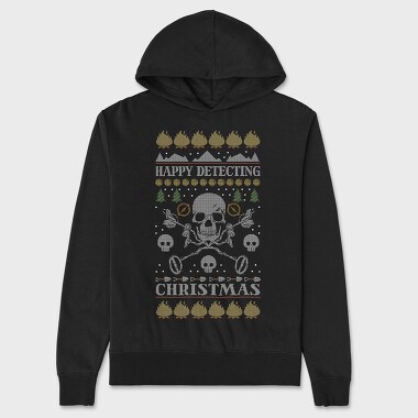 Metal Detector Uglysweater Christmas, Unisex Men's Hoodie