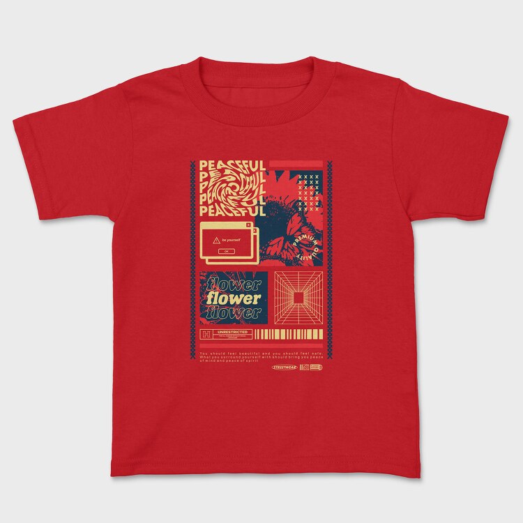 Militar Skull Monochrome, Детска Тениска