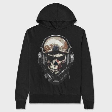 Military Skull, Unisex Men's Hoodie