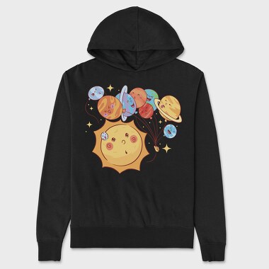 Milky Way Cartoon, Unisex Men's Hoodie