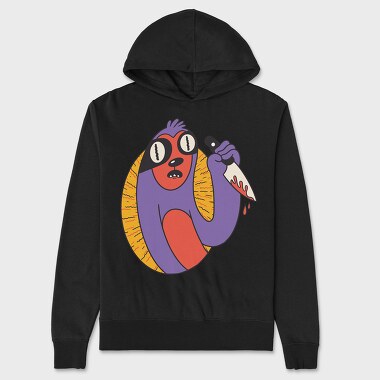 Knife Sloth, Unisex Men's Hoodie
